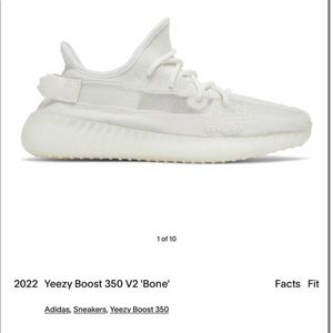 Yeezy boost 350 v2 bone sneakers